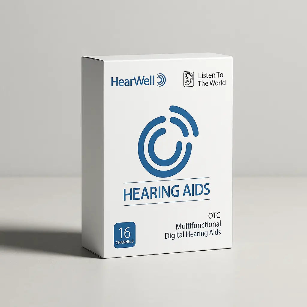 HearWell™ Connect - Bluetooth Hearing Aids with App Control & Advanced AI Technology